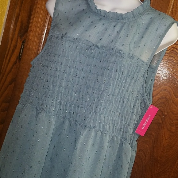 Xhiliration Sleeveless Lurex Dress - Picture 2 of 2